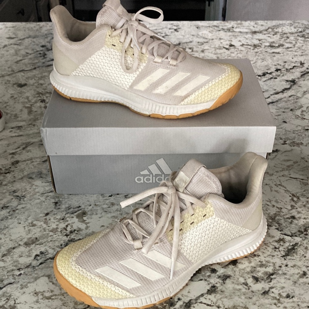 adidas Cream and Tan Athletic Shoes